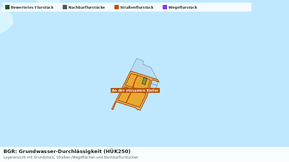 Statische Kartenansicht: BGR: Grundwasser-Durchlässigkeit (HÜK250)