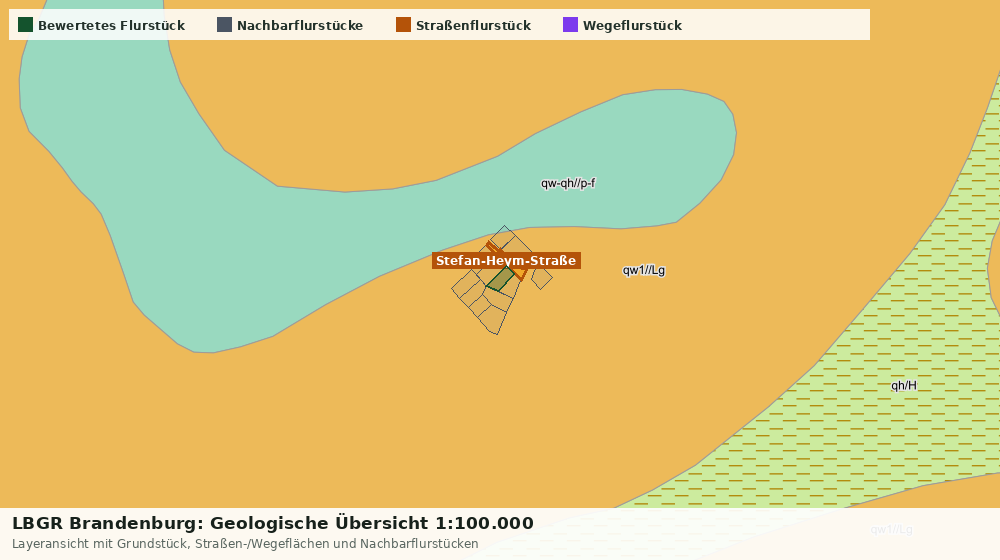 Statische Kartenansicht: LBGR Brandenburg: Geologische Übersicht 1:100.000