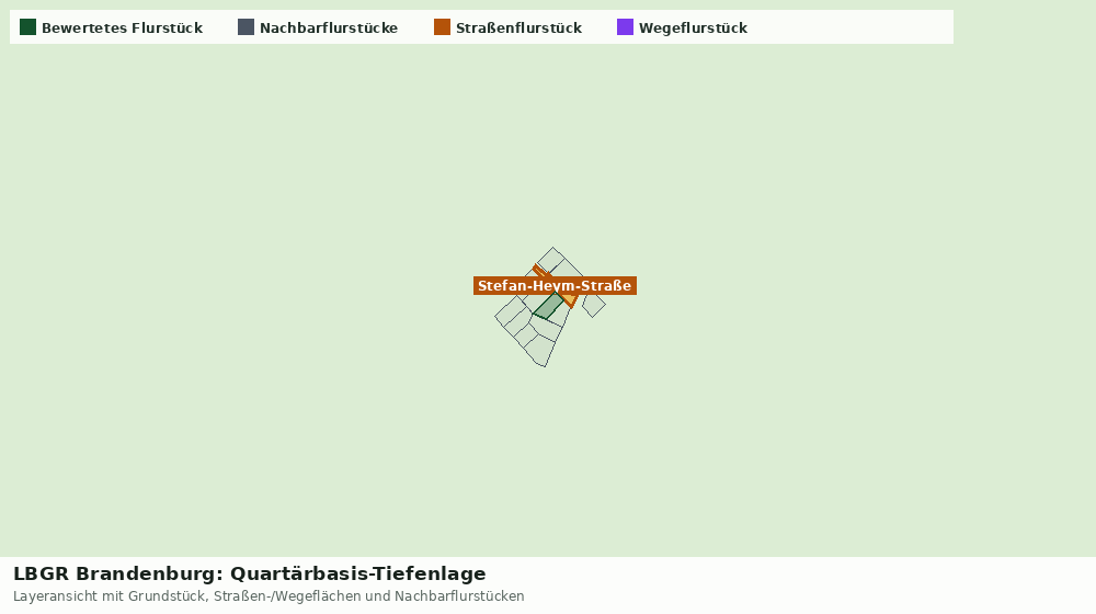 Statische Kartenansicht: LBGR Brandenburg: Quartärbasis-Tiefenlage
