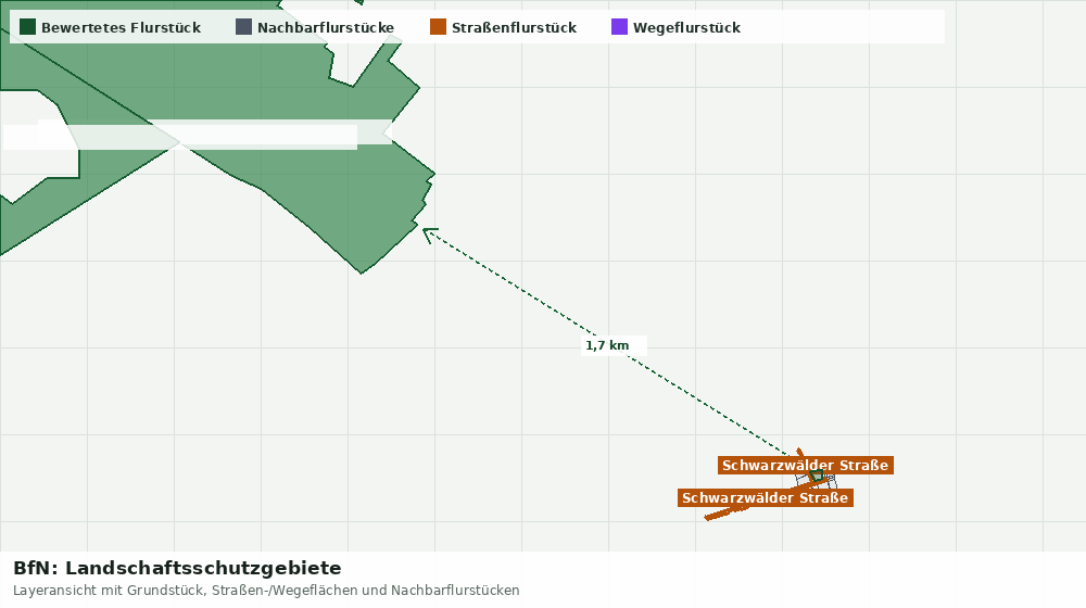 Statische Kartenansicht: BfN: Landschaftsschutzgebiete