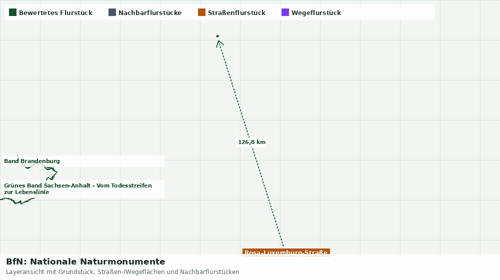 Statische Kartenansicht: BfN: Nationale Naturmonumente