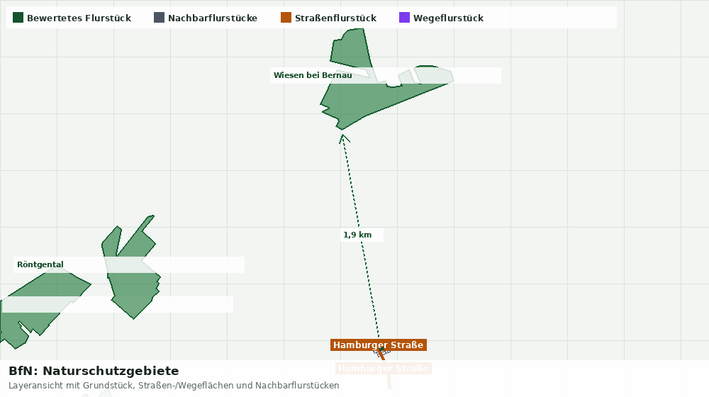 Statische Kartenansicht: BfN: Naturschutzgebiete
